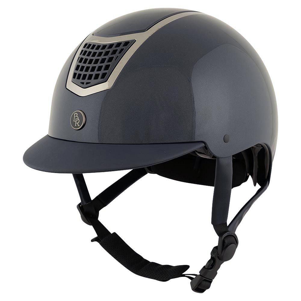 BR Lambda Glossy Binicilik Kaskı (Navi/Gunmetal)