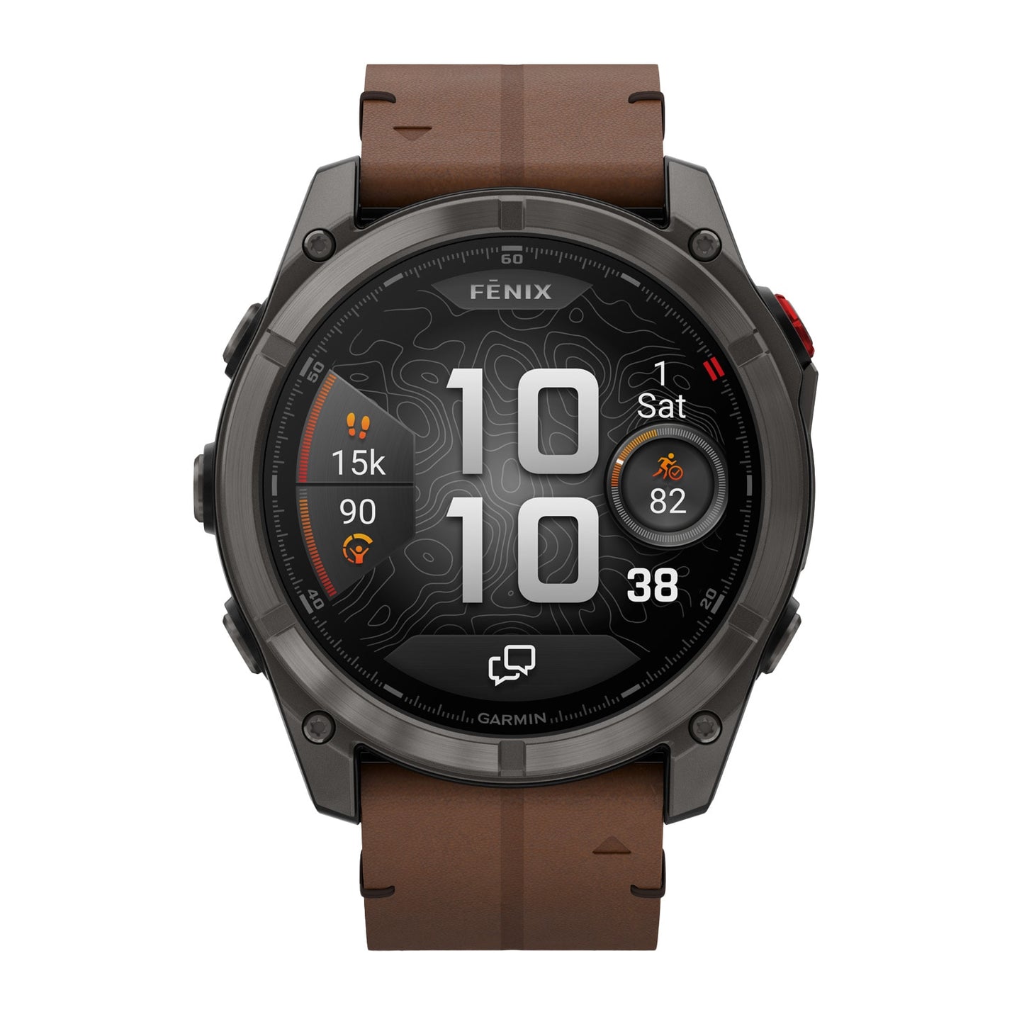 Garmin Fēnix® 8 Pro 51mm AMOLED Akıllı Saat – Kahverengi Kayış