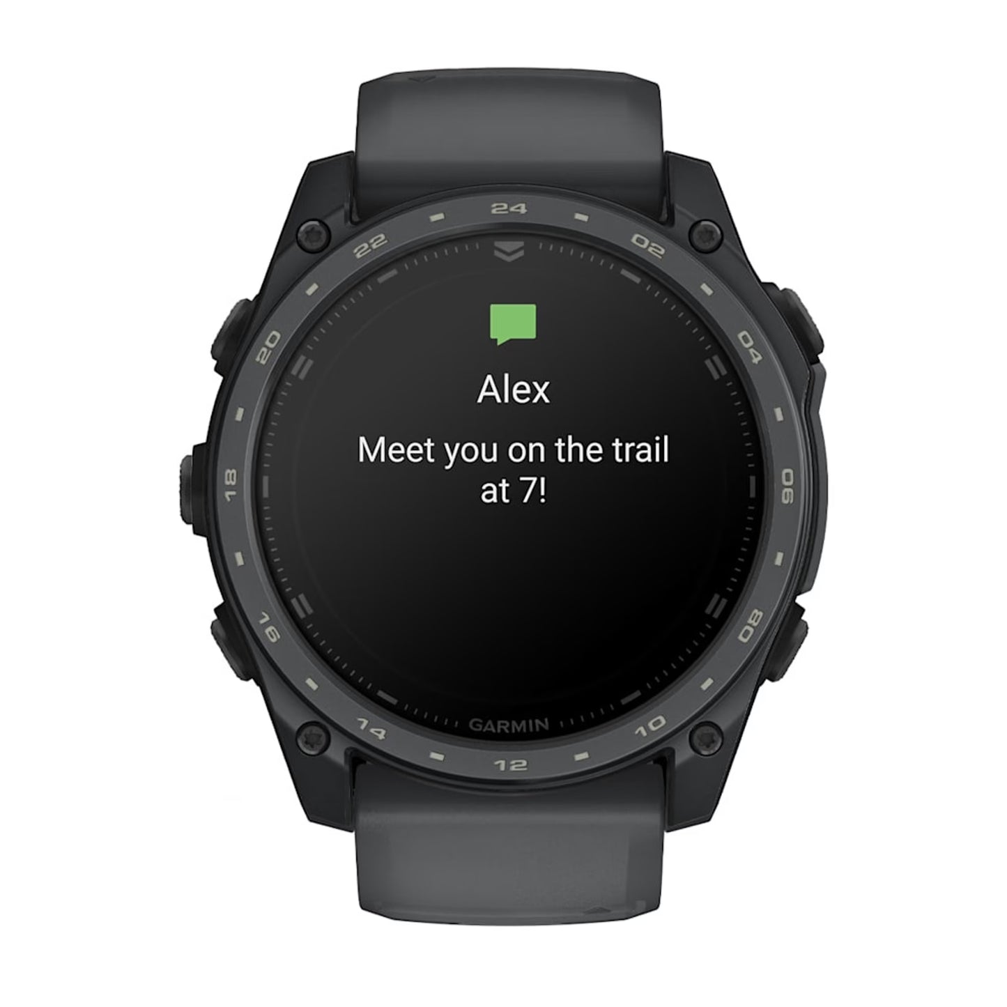 Garmin Tactix® 8 Cerakote 51mm AMOLED Akıllı Saat – Siyah Silikon Kayış