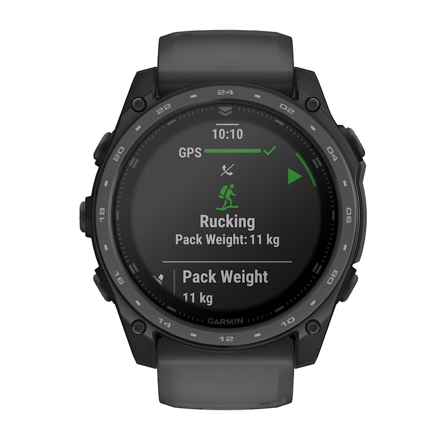Garmin Tactix® 8 Cerakote 51mm AMOLED Akıllı Saat – Siyah Silikon Kayış