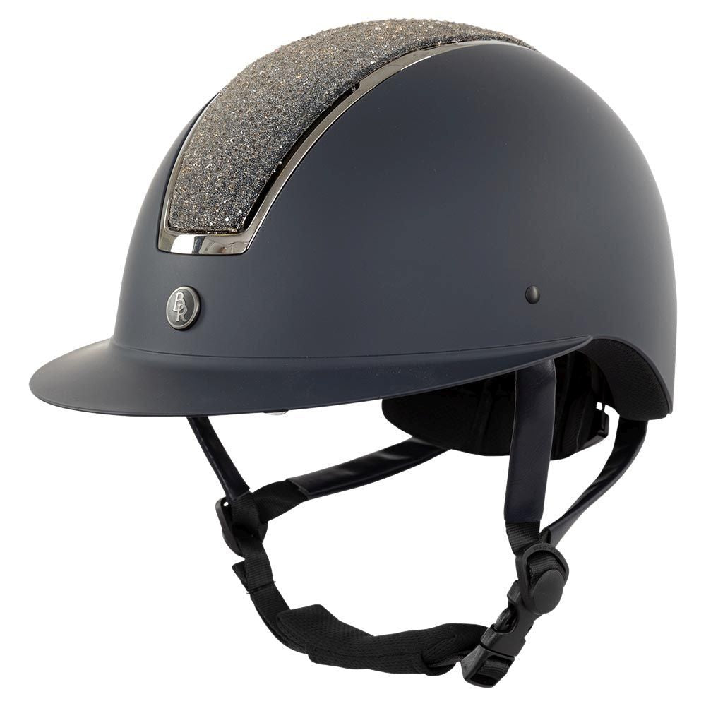 BR Omega Glamourous Binicilik Kaskı (Navy/Gunmetal)