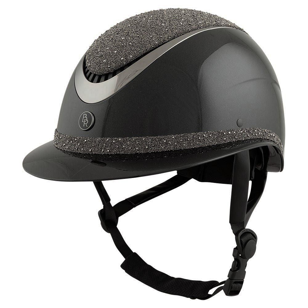 BR Theta Plus Binicilik Kaskı (Black/Gunmetal)