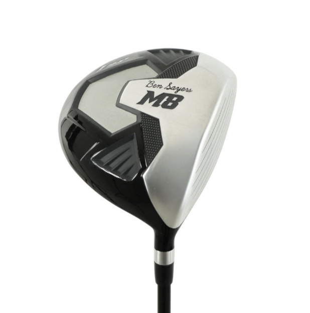 Ben Sayers M8 13 Parça Sağ El Golf Seti – Cart Bag Dahil, Grafit/Çelik Şaft, Siyah/Gri, +1 İnç Uzunluk, Regular Flex