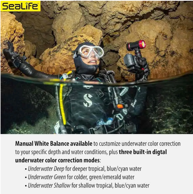 Sealife Micro 3.0 Pro 3000F Color Boost Su Altı Kamerası