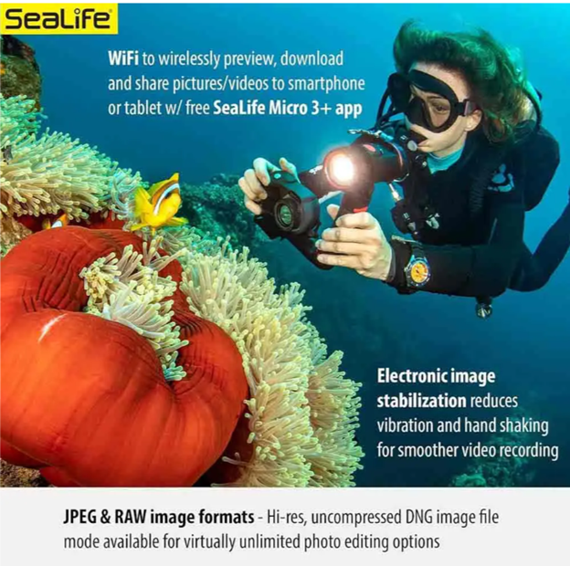 Sealife Micro 3.0 Pro 3000F Color Boost Su Altı Kamerası